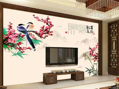 寧?kù)o致遠(yuǎn)中式電視背景墻